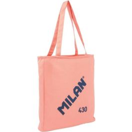 Bolsa Con Asas Milan Tote Bag Dos Cremalleras Serie 1918 Color Rosa 380x360x65 mm