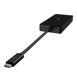 Belkin Adaptador USB-C Multimedia AVC003BTBK - Docking Station 4 en 1 con HDMI, DisplayPort, VGA, DVI-I - 4K 60Hz - Compatible con MacBook, iPad, Windows