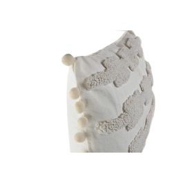 DKD Home Decor ch1c25 Cojín Urban Poliéster Crudo 50 x 30 cm con Cremallera - 2 Unidades