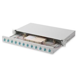 Digitus Caja de empalme de fibra óptica 12x LC DX OM3 Gris