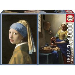 Educa Puzzle 2x1000 piezas, tema Vermeer, para 6+ años, incluye 2 puzzles de cartón Precio: 15.59448. SKU: B1G5E2D26R