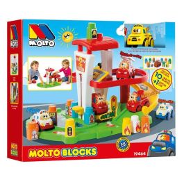Juego construcción estación de bomberos con coche electrónico, luz y sonido 53x31x31 cms Precio: 28.49999999. SKU: S2405112