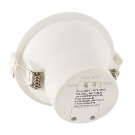 Foco Downlight LED Empotrable 8W 750Lm CCT 3000-6500ºK Regulable 60º IP44 [SE-SCL309-8W-W-CCT]