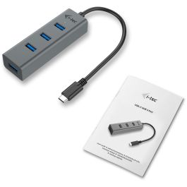 Hub USB i-Tec C31HUBMETAL403 USB x 4 Gris