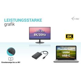 Adaptador HDMI i-Tec C31DUAL4K60HDMI Negro