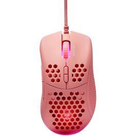 Deltaco Gaming GAM-108-P Ratón USB, LED RGB, Rosa