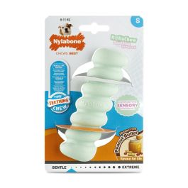 Mordedor de perro Nylabone SENSORY TACTILE STICK Verde Manteca de cacahuete Bacon S