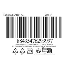 Privilege Cesta Cónica de Mimbre Redonda con Asa Ø 17x7 cm (18 Unidades)