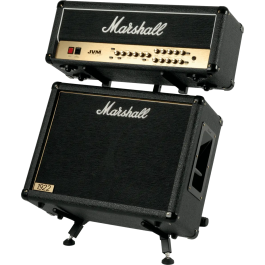 QUIKLOK Soporte Amplificador/Monitor Doble Nivel Ajustable Formato "X" Negro