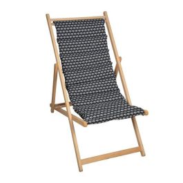 Tumbona acolchada Helsinki JARDIN PRIVE - Lona amovible - Blanco y negro Precio: 64.88999979. SKU: S7103614