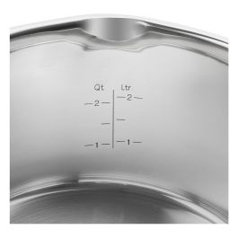 Zwilling 66870-005 Simplify Juego de Ollas 5 Piezas Acero Inoxidable Negro Plata Apto Lavavajillas Horno Hasta 180°C