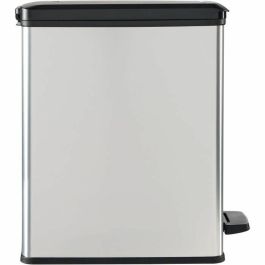Curver CUR3253922339070 Papelera Slim Bin 25L Diseño Compacto Gris Metalizado 41x27x55 cm