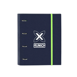 Carpeta de anillas Munich Blue indigo Azul 27 x 32 x 3.5 cm