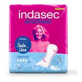 Indasec Discreet Normal B24 Compresa para Incontinencia Promoción 6 Unidades Indasec Discreet Normal B24 Compresa para Incontinencia Promoción 6 Unidades Precio: 28.5000001. SKU: B1BW3LSVMG