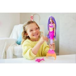 Barbie Muñeca Sirena Un Toque de Magia Malibú que Cambia de Color