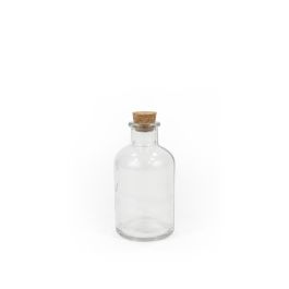 La Mediterranea Botella Frasca Redonda 250 ml con Tapa de Corcho (36 Unidades)