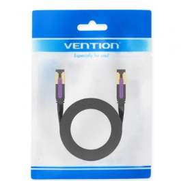 Vention Cable de Red RJ45 STP Cat.7 ICABF 1m Negro 10Gbps 600MHz
