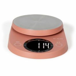Livoo DOM493T Báscula de Cocina Electrónica Digital, ideal para pesar alimentos e ingredientes, color Terracota