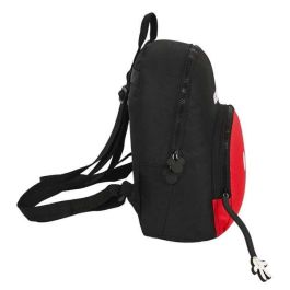 Mochila Casual Mickey Mouse Clubhouse Mickey mood Negro Rojo 25 x 30 x 13 cm