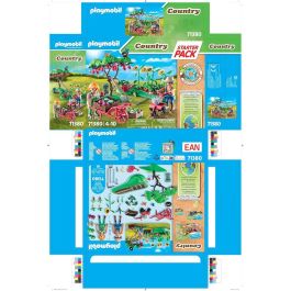 Playmobil Starter Pack Huerto con Figuras y Accesorios de Jardinería, Ideal para Niños