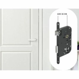 Yale Y60R-A40/N Cerradura de embutir con agujero para cilindro, Eje 40mm, Caja 148mm, Negra, para Puerta de entrada y locales sensibles