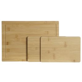 Tabla Cortar Basicos DKD Home Decor Natural 25 x 3 x 35 cm Set de 3