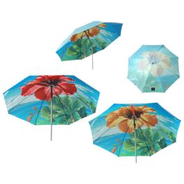 Sombrilla de playa Ø 240 cm SPF50+ Flor Precio: 15.68999982. SKU: B12AMQQ6VJ