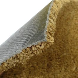 Edm Felpudo de fibra de coco marrón 60x40cm