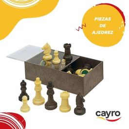 Accesorios piezas de ajedrez en caja de plástico 19x10x6 cm Accesorios piezas de ajedrez en caja de plástico 19x10x6 cm