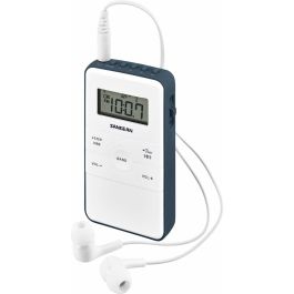 Radio Portátil Sangean DT-140 Azul Blanco