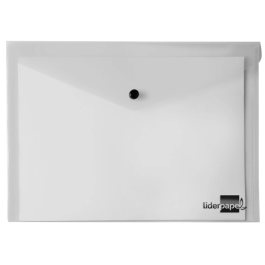 Liderpapel Carpeta Dossier con Broche 34354 Polipropileno Transparente DIN A5 Capacidad 50 Hojas 180 micras