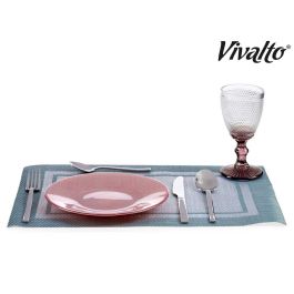 Plato Vidrio 21Cm Rosa Pastel Vivalto (24 Unidades) Plato Vidrio 21Cm Rosa Pastel Vivalto (24 Unidades)