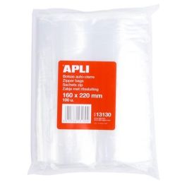 Apli Bolsas Autocierre 160x220 mm Ldpe Transparente Pack 100 Ud Precio: 4.88999962. SKU: B1FBYKSH8Z