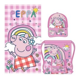 Cerdá Saquito con Toalla y Gorra Infantil Peppa Pig para Niños/Niñas de 2 a 8 Años - PINK Precio: 16.00104. SKU: B19Y6WERAS