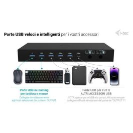 Hub USB i-Tec C31KVMDOCKPDPRO Negro