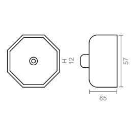 Micel Contera Metálica PR20 Acero Zincado 57 mm