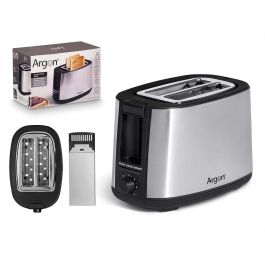 Tostadora Doble Acero Negro Mate 750W Argon 26X17CM (6 Unidades) Precio: 127.59000001. SKU: B1FZZHGVJ5