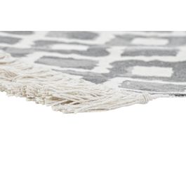 DKD Home Decor Alfombra Gris Azul 50 x 80 cm (4 Unidades) Poliéster