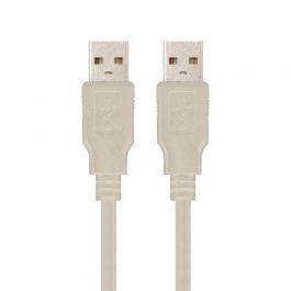 Cable USB 2.0 Nanocable 10.01.0303/ USB Macho - USB Macho/ 2m/ Beige Precio: 4.49999968. SKU: S0224323