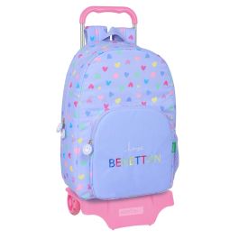 Mochila Escolar con Ruedas Benetton Lila Lila 30 x 46 x 14 cm Precio: 63.99000058. SKU: B1E2M7QBDN