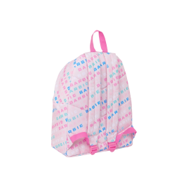 Mochila Escolar Barbie Logomania Rosa claro 33 x 42 x 15 cm