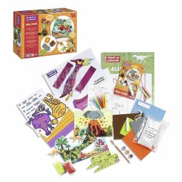 Juego manualidades dino creativo. siete actividades creativas para explorar el mundo de los dinosaurios.