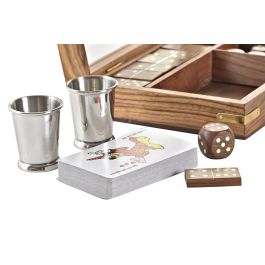 DKD Home Decor Juego Colonial Marron Dorado 14 x 5 x 22 cm Set de 5 Piezas