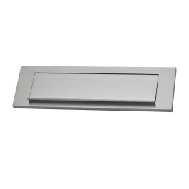 Edm Placa buzón de aluminio plateado 25,2 x 7,5 cm, abertura 20 x 4,5 cm Precio: 6.95000042. SKU: B14TSEHQGK