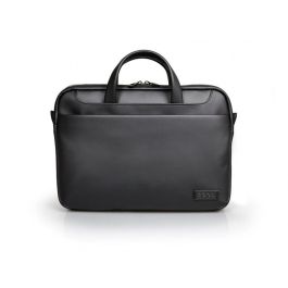 PORT Designs Maletín Zurich Toploading TL 35.6-39.6cm (14-15.6") para Portátil 15", Poliéster/Cuero Sintético, Negro