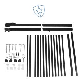 Badabulle Deco Pop Barrera de Seguridad Extensible Fijación Presión y Tornillo Negro 63.5-106 cm Apertura Bidireccional