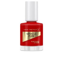 Max Factor MIRACLE PURE Esmalte de Uñas - #305 Scarlet Poppy - 12 ml - Vegano - Acabado Brillante - Laca de Uñas con Ingredientes Naturales