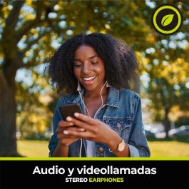 Muvit Auriculares Magnéticos M32 USB Tipo C, Estéreo, Almohadillas Ergonómicas, Plástico Reciclado