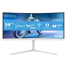 Philips Monitor Curvo 34M2C5501A 34 Pulgadas WQHD 1ms 180Hz VA 2xHDMI DP USB Blanco Precio: 405.50000007. SKU: B1EMRYGQGP