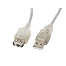 Lanberg Cable Alargador USB 2.0 Macho Hembra 1.8m, Transparente, 480 Mb/s, Conectores Dorados Precio: 4.68999993. SKU: S5604196